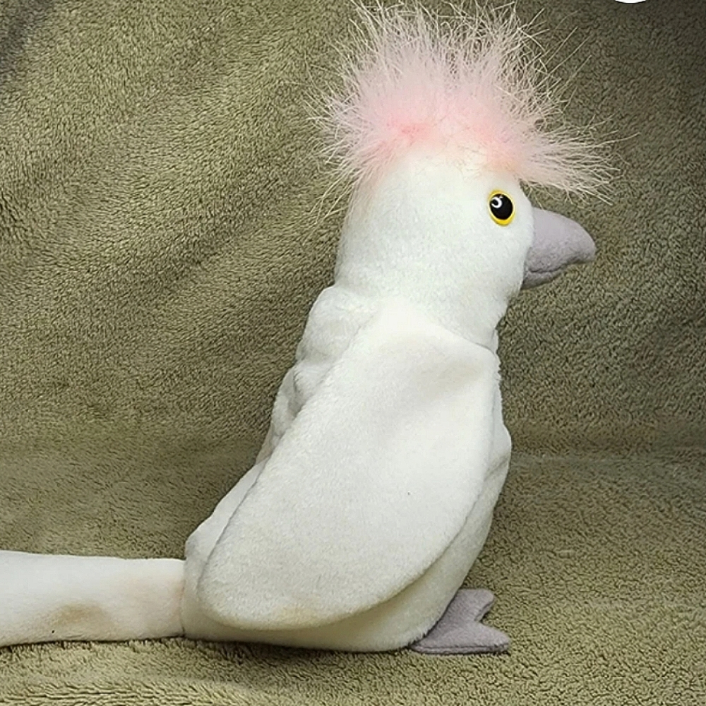 Ty Beanie Baby KUKU the  bird. Born January 5, 1997. Tash Tag error 1998.